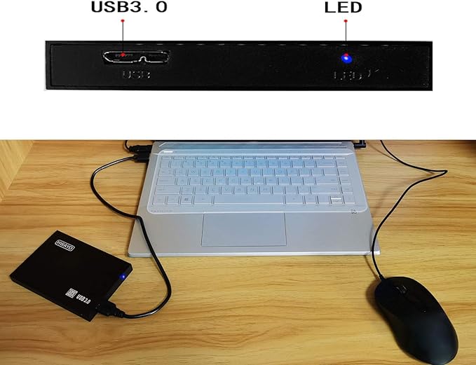 2.5'' 320GB Ultra Slim Portable External Hard Drive USB3.0 HDD Storage for Xbox One Consle, PC, Laptop (Black)