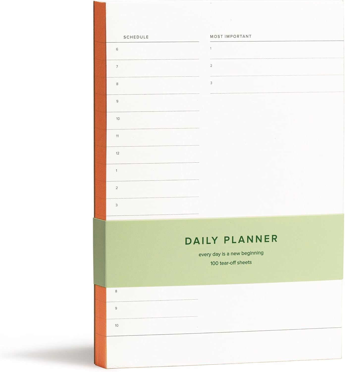 Daily and Weekly To-Do List Notepad â Desk Pad for Work and Study, Orange, 8x6 Inches