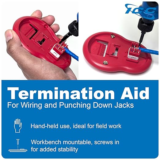 ICC CAT6 Keystone Jack with Slim Profile 180 Degree Punch Down, RJ45 UL Listed PoE++ TAA Compliant for Wall Plate or Patch Panel, Works with JackEasy Termination Tool, Gray 10 Pack