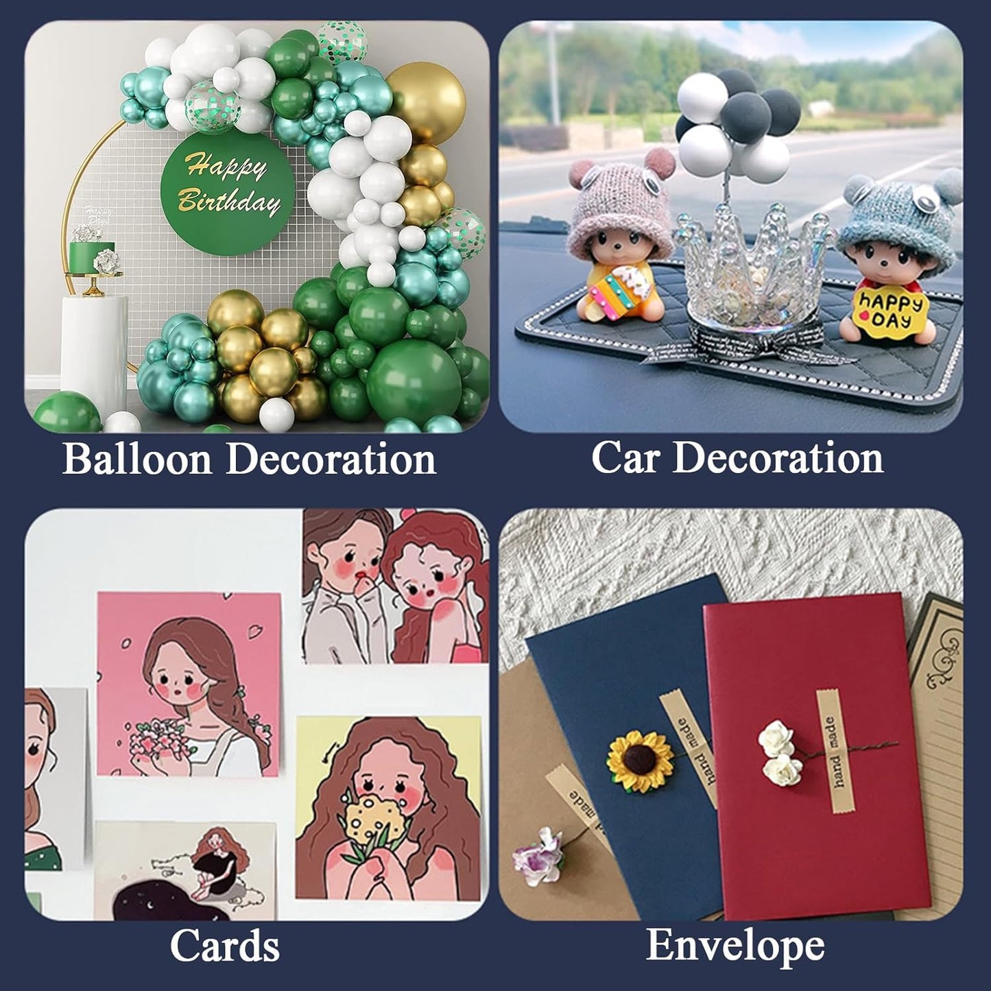 Adhesive Stick dots Two-Sided Sided Mounting Putty Stick Tack for Wall Hanging Crafts Balloons Festival Party Decorations,Clean Removable(0.59"*0.59"-250)