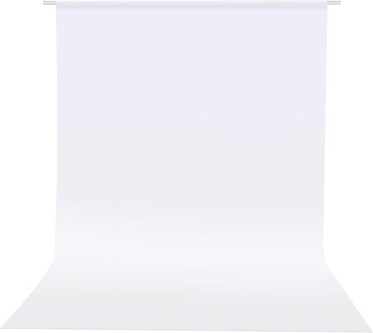 HEMMOTOP Photo Backdrop Curtains, 5x6.56 ft White Backdrop for Photoshoot, White Photography Seamless Backdrops Background for Easter, Birthday Party, Halloween, Photo, Projector Screen (150x200 cm)
