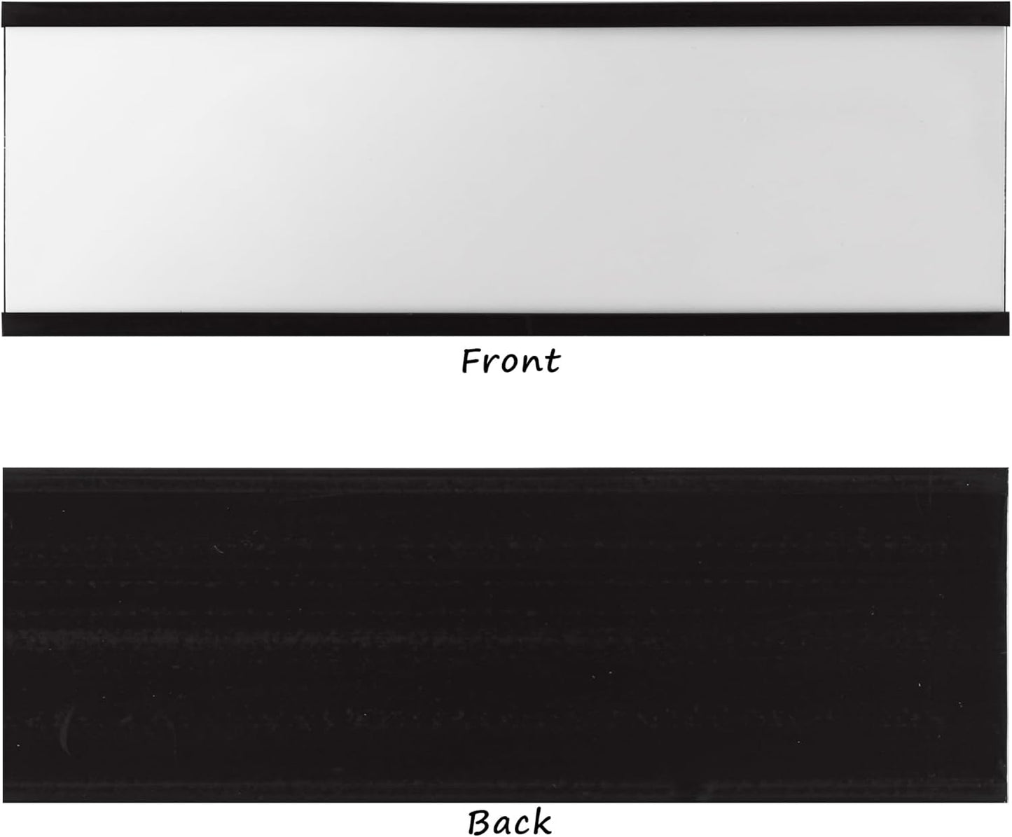 Realth C Channel Magnetic Label Holders 50 Pack 2'' x 4'' with Paper Inserts and Clear Plastic Protectors, Magnetic Data Card Holders File Cabinet Labels for Metal Racks and Shelves