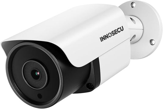 8MP AI PoE Camera, Outdoor Bullet IP Security Surveillance Camera, Face Detection, Human Vehicle Detection, Built-in Mic, 2.8mm Lens 110 °, Waterproof IP67, Night Vision 100ft, INB8BR37E