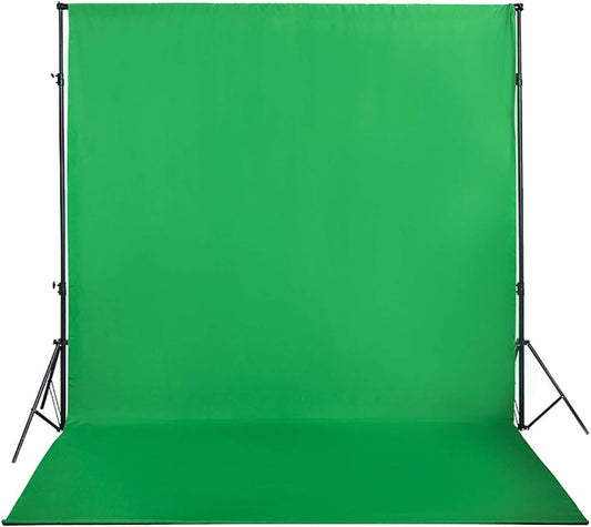 Green Screen Backdrop 8x10ft Photo Backdrop Chromakey Muslin Portrait Green Backdrop for PS Keying/Video Creation/Studio Portrait Shoots