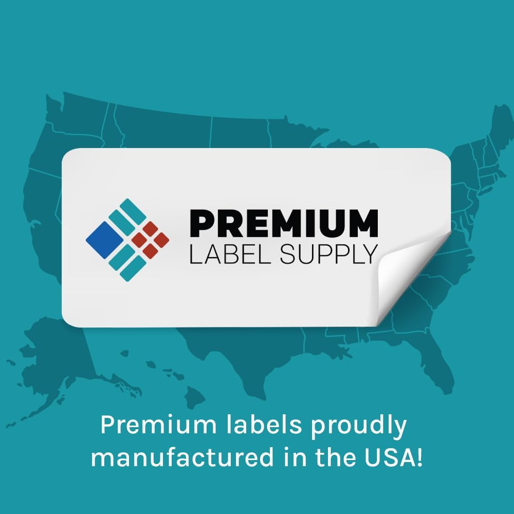 Premium Label Supply Bright Neon Color Fluorescent Sticker Labels - 1" Round Labels - (Fluorescent Pink, 31,500 Labels)