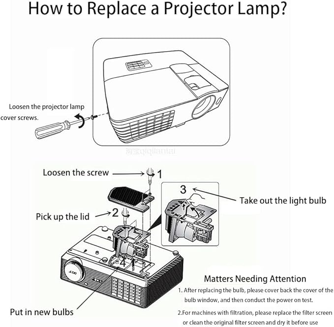 Genuine Original Replacement Projector Lamp/Bulb with Housing for Hitachi DT00601 DT00591 Projector-(OEM Bulb Inside)