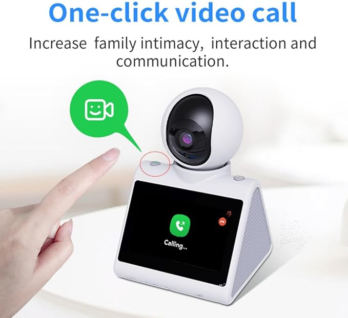 Indoor Home Security Camera(Intelligent Voice Version) Two Way Video Camera,Pet Dog Camera Monitor for Baby/Elder/Nanny/Pet/Dog with Phone App,Pan/Tilt Dome Camera