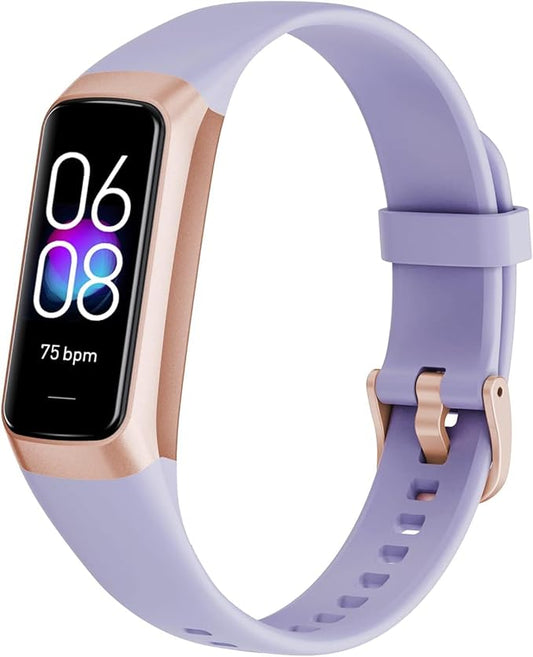 Fitness Tracker with 24/7 Heart Rate Blood Oxygen Sleep Monitor,Activity Tracker with 1.1" AMOLED Touch Color Screen, Multiple Sport Modes Step Counter,IP68 Waterproof for Women Men