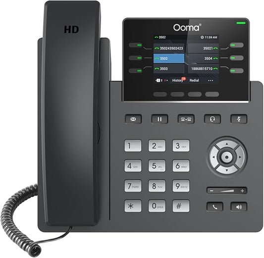 Ooma Provisioned 2613 IP Office Phone. Works Ony with Ooma Office Cloud-Based VoIP Phone Service with Virtual Receptionist, Desktop and Mobile app, Videoconferencing. Subscription Required.