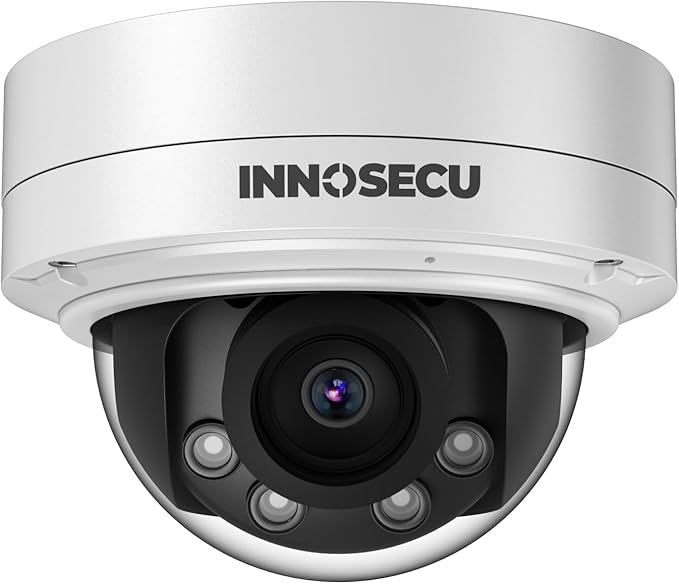 8MP@30fps PoE Camera, 4K Vandal-Proof Dome IP Camera Outdoor, 5X Motorized Lens 2.7~13.5mm, IP67, Built-in Mic, B/W Night Vision 120ft, Human & Vehicle Detection, No PT Supported, IND8VR57Z