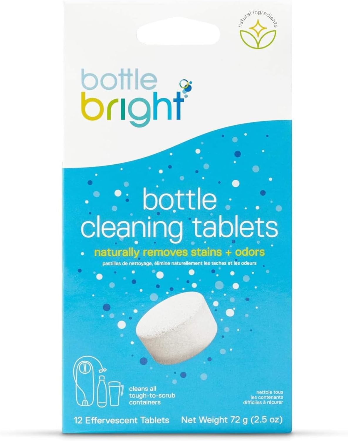 Bottle Bright - Clean Stainless Steel, Thermos, Tumbler, Insulated and Reusable Water Bottles â Cleaning Tablets are Easy and Safe to Use