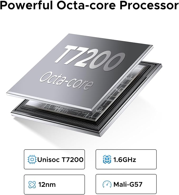 DOOGEE U11 Android 16 Tablet,11 Inch Tablet with Gemini AI,16GB+128GB/2TB,8580mAh Gaming Tablets,Unisoc T7200 Octa-Core,13MP+5MP Tablets,2.4G+5G WIFI/WidevineL1/3.5mm Audio/Face ID/OTG