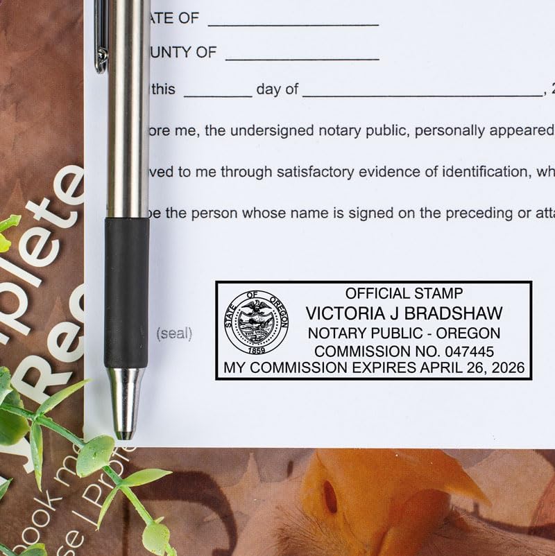 Kansas Rectangular Notary Stamp | Official State Notary Stamp | Official Seals | Meets State Specifications (Kansas, Rectangular Stamp)