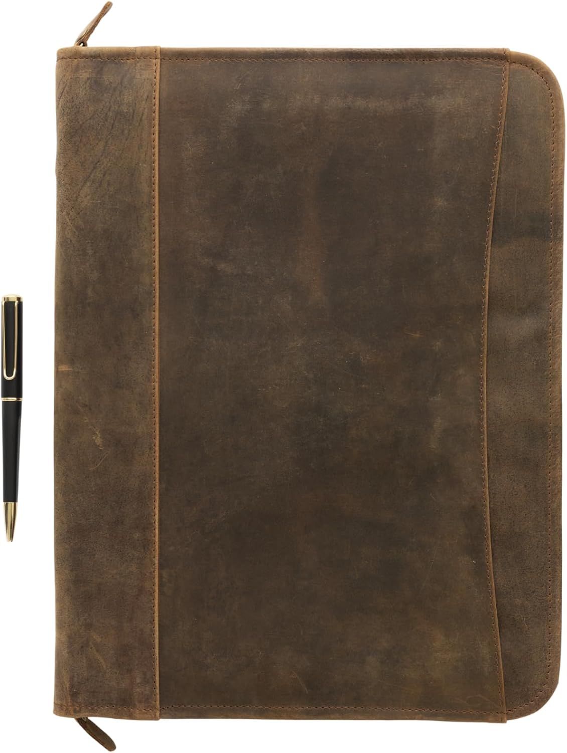 Leather Padfolio with Zipper â Business Portfolio for Men and Women, Legal Pad Portfolio, Leather Folder, Professional Padfolio for Meetings and Interviews