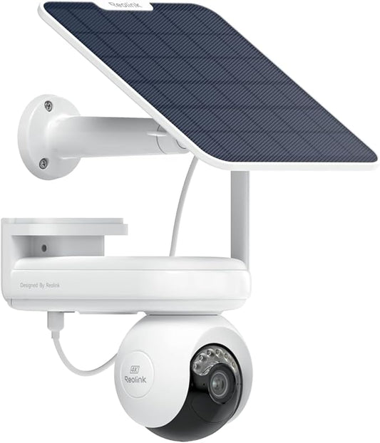 REOLINK Altas PT Ultra - 4K Solar Security Cameras Wireless Outdoor, 500 Days Battery Life, ColorX Night Vision, 360° Pan Tilt Auto Tracking, Dual-Band Wi-Fi 6 Cameras for Home Security