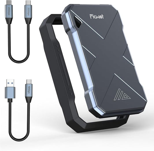 500GB Portable SSD, Up to 2050MB/s, USB 3.2 Gen2 USB-C, IP68 Water & Dust Resistant, Shockproof, External Solid State Drive for Smart TV, Cameras, iPhone 16/15, Windows, Mac and Other Devices (FP90)