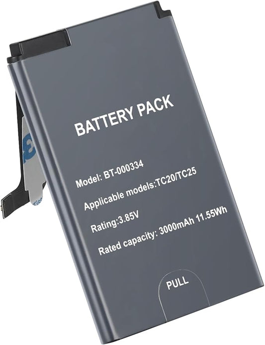 E EGOWAY 3000mAh Scanner Battery Pack (BT-000334/BT-000334-01) - Compatible with Zebra TC20 and TC25 Scanner