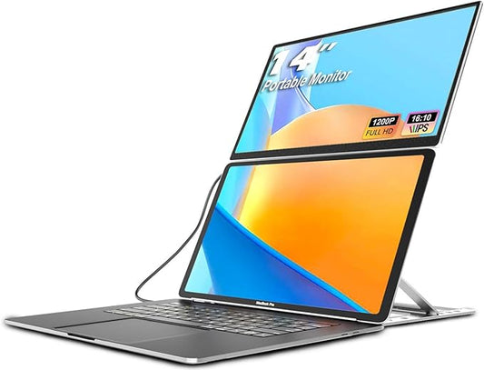 KEFEYA Laptop Screen Extender Portable Monitor, 14" FHD IPS 1200P Travel Dual Second Monitor for Laptop