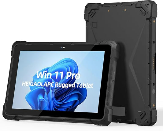IP67 Rugged Tablet, N100 (up to 3.4GHz), 8GB RAM 128GB ROM, 10,1 Zoll Windows 11 Pro Industrie Tablet PC with 8000mAh Battery 4G LTE USB3.0 / WiFi 5 / BT5.0 / FHD for Outdoor Fieldwork
