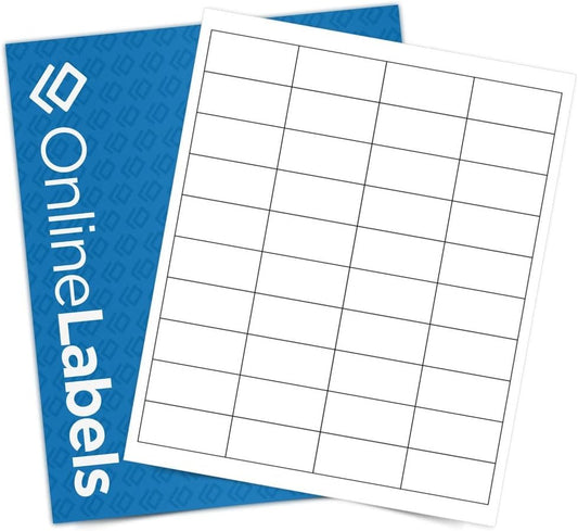 2 x 1 Rectangle Barcode Labels - Pack of 40,000 Labels, 1,000 Sheets - Inkjet/Laser Printer - Online Labels