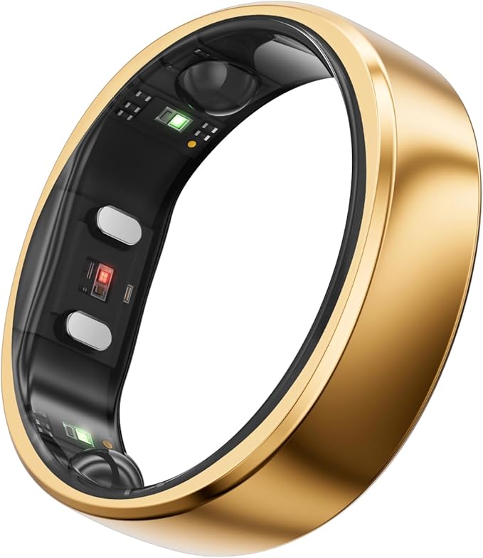 RingConn Gen 2, Worldâs First Smart Ring with Sleep Apnea Monitoring, No APP Subscription, 12-Day Battery Life, Stress/Heart Rate/Women's Health Tracker, Android & iOS Compatible (Rose Gold, Size 11)