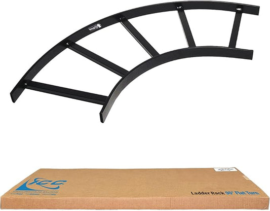 ICC Cable Runway Rack 90° Flat Corner, 16-Gauge Steel, Made in USA