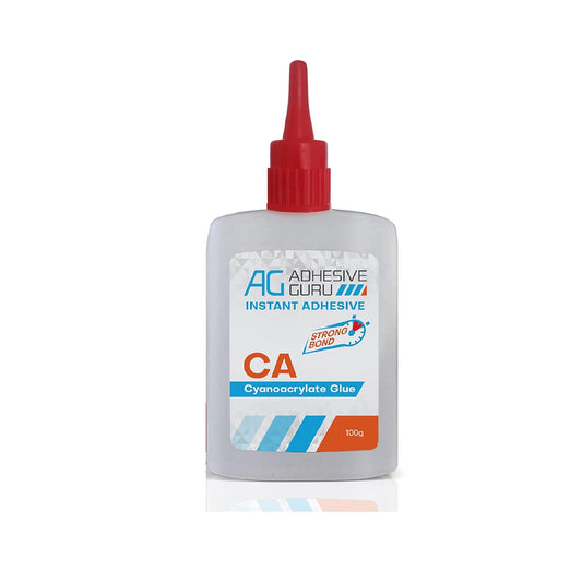 Adhesive Guru Cyanoacrylate (CA) Super Glue (3.5 oz) for Plastic, Metal, Leather, Ceramic - Fast Adhesive for Woodworking, Hobby Models, Carpentry - 1 Pack