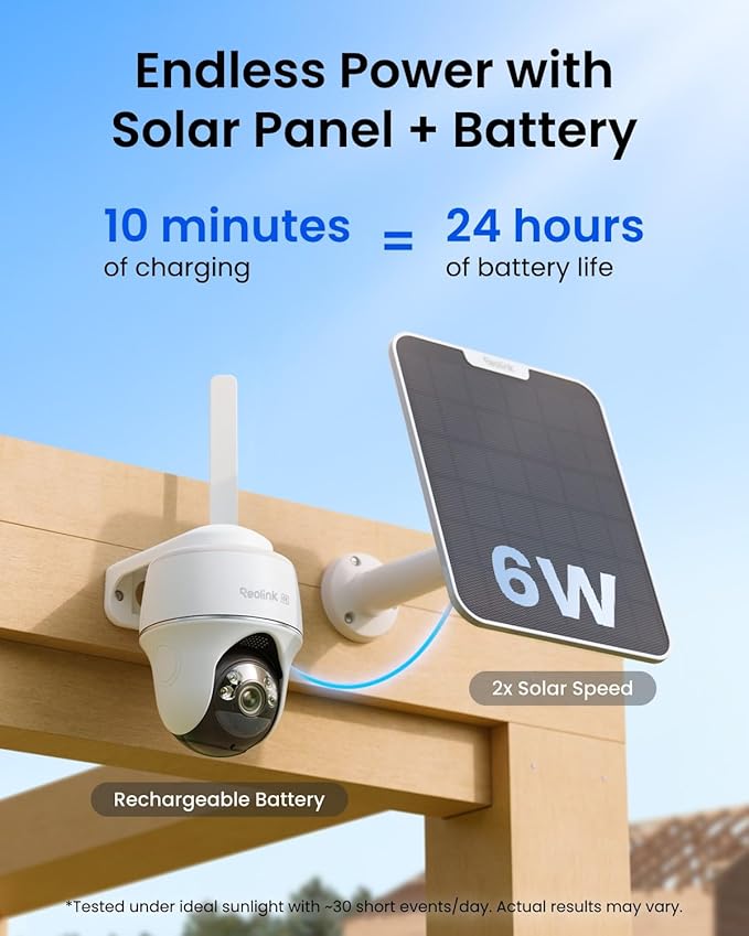 REOLINK 4K 4G LTE 360° Cellular Security Camera 2-Cam Bundle, Go PT Ultra Kit+Daul-Lens TrackMix LTE Kit, No WiFi Solar Powered, 8MP Pan Tilt, Smart Detection, Color Night Vision, SIM Card Included