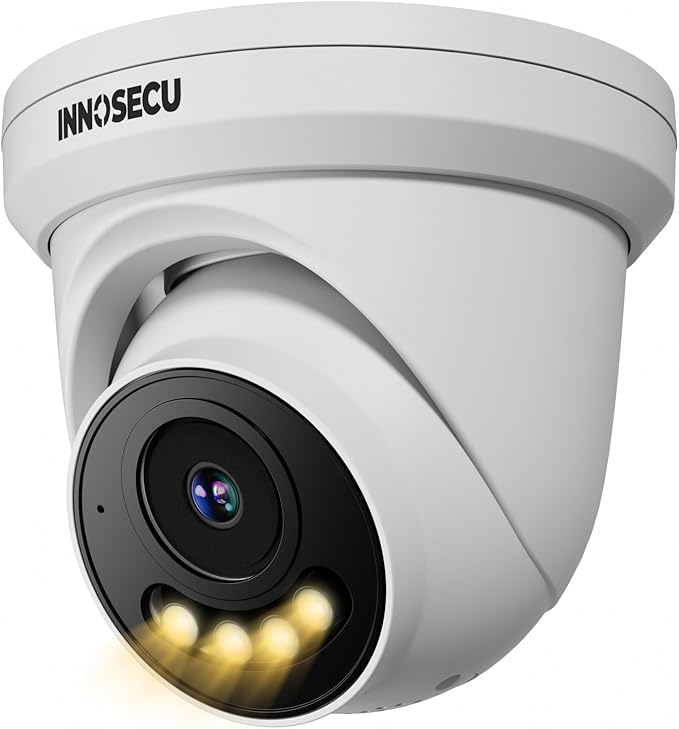 8MP PoE Camera, 4K Turret Security IP Camera @30fps, 5X 2.7~13.5mm Motorized Lens, Smart Dual Light Color Night Vision, Two-Way Audio, Outdoor IP67, SD Card Slot (not Included), IND8VD99Z