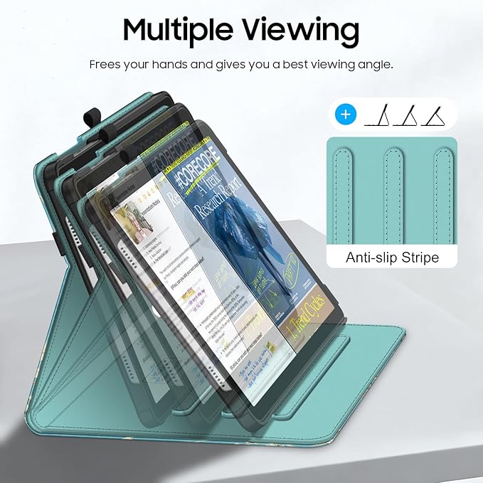 Fintie Case for Samsung Galaxy Tab A9 Plus/A9+ 5G 11 Inch 2023 Model (SM-X210/X216/X218), Multi-Angle Viewing Smart Stand Back Cover with Pocket Auto Wake/Sleep, Blossom