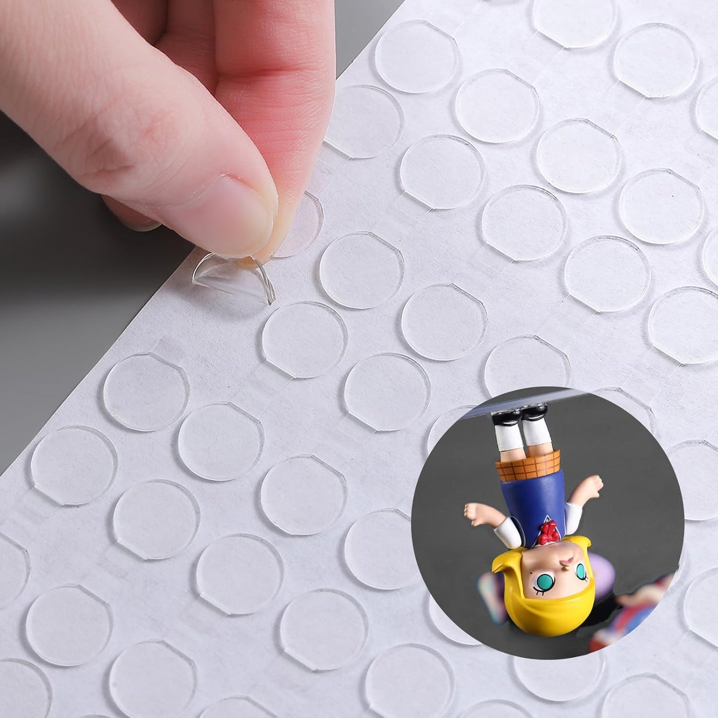 Adhesive Stick dots Two-Sided Sided Mounting Putty Stick Tack for Wall Hanging Crafts Balloons Festival Party Decorations,Clean Removable(0.4"*0.4"-500)