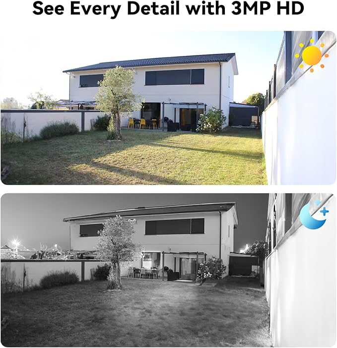 Security Camera System with 500GB HDD, 4pcs Wired Surveillance CCTV Dome Cameras for Indoor Outdoor, 4CH AHD TVI 5MP Lite DVR Recorder, Smart Motion Detection, Night Vision, Waterproof