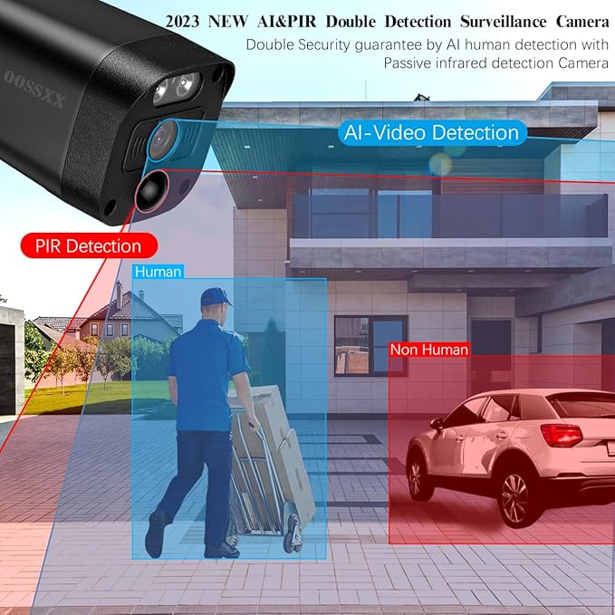 4K/8.0 Megapixel & 130° Ultra Wide-Angle 2-Way Audio PoE Outdoor Home Security Camera System Wired Outdoor Video Surveillance IP Cameras System DVR System