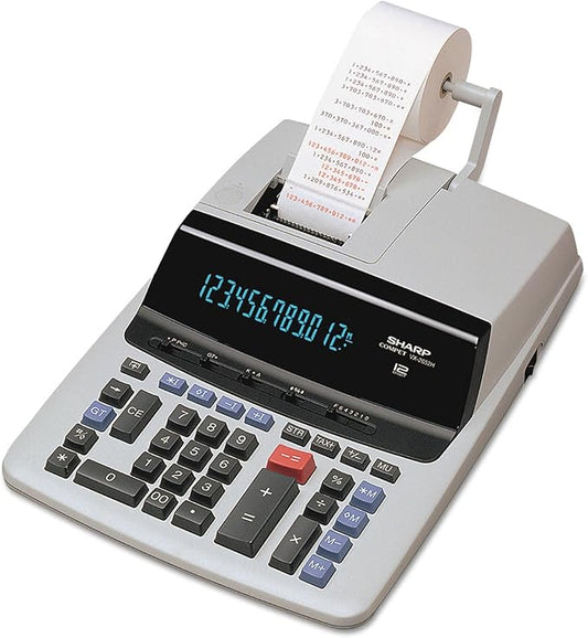 Sharp VX2652H VX2652H Two-Color Printing Calculator Black/Red Print 4.8 Lines/Sec