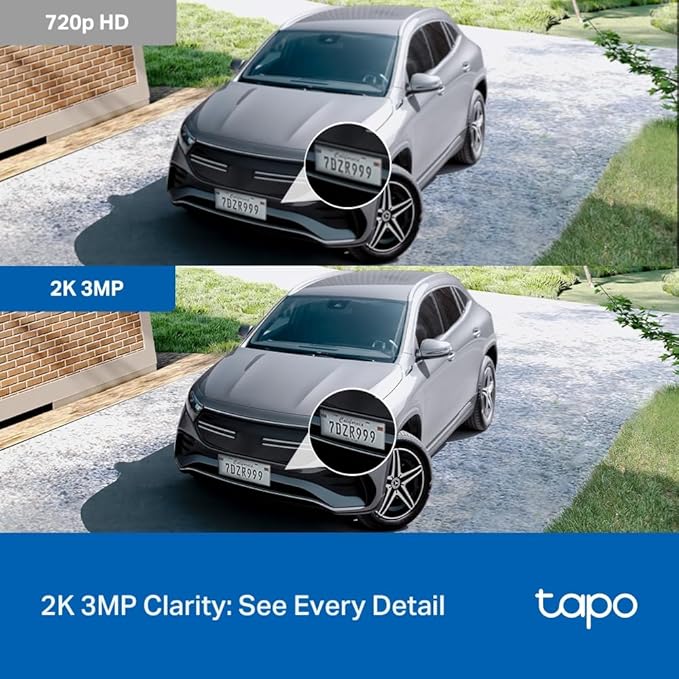 Tapo 2K 3MP Pan/Tilt Indoor/Outdoor Security Camera, Free Person/Baby Cry Detect & Track, 360° View, Night Vision, SD/Cloud Storage, Works w/Alexa & Google Assistant, HybridCam 360, Black (2-Pack)