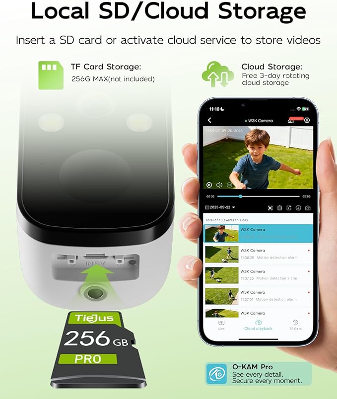 2K Security Cameras Wireless Outdoor, 2.4G/5G WiFi, Solar Camera Outdoor Wireless, Color Night Vision, Solar Powered, Motion Detection Spotlight Siren/2 Way Talk/IP66/Cloud/SD/Alexa