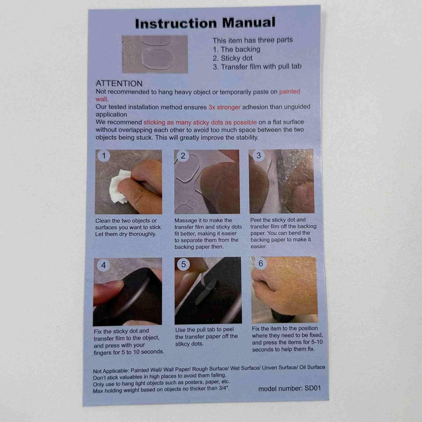 Double Sided Adhesive Putty with Pull Tabs, 300 Removable Clear Dots Sticky Tack, 0.31''x0.51''Waterproof Poster Putty Glue Dot for Party Decoration