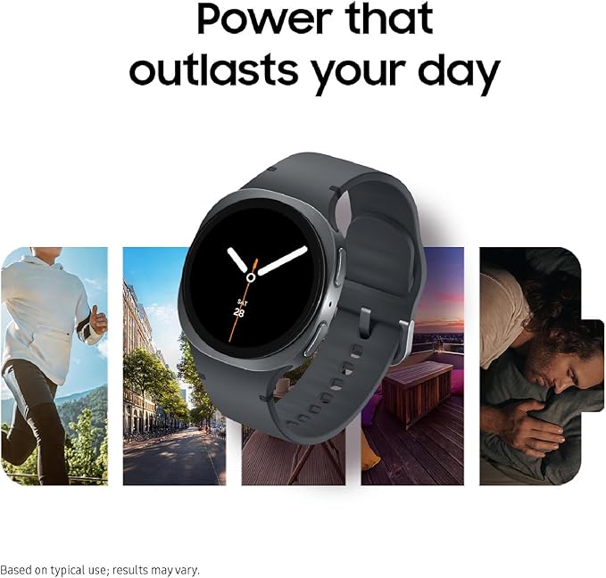 Samsung Galaxy Watch 8 (2025) 40mm LTE Smartwatch, Cushion Design, Fitness Tracker, Sleep Coaching, Running Coach, Energy Score, Heart Rate Tracking, Graphite [US Version, 2 Yr Warranty]