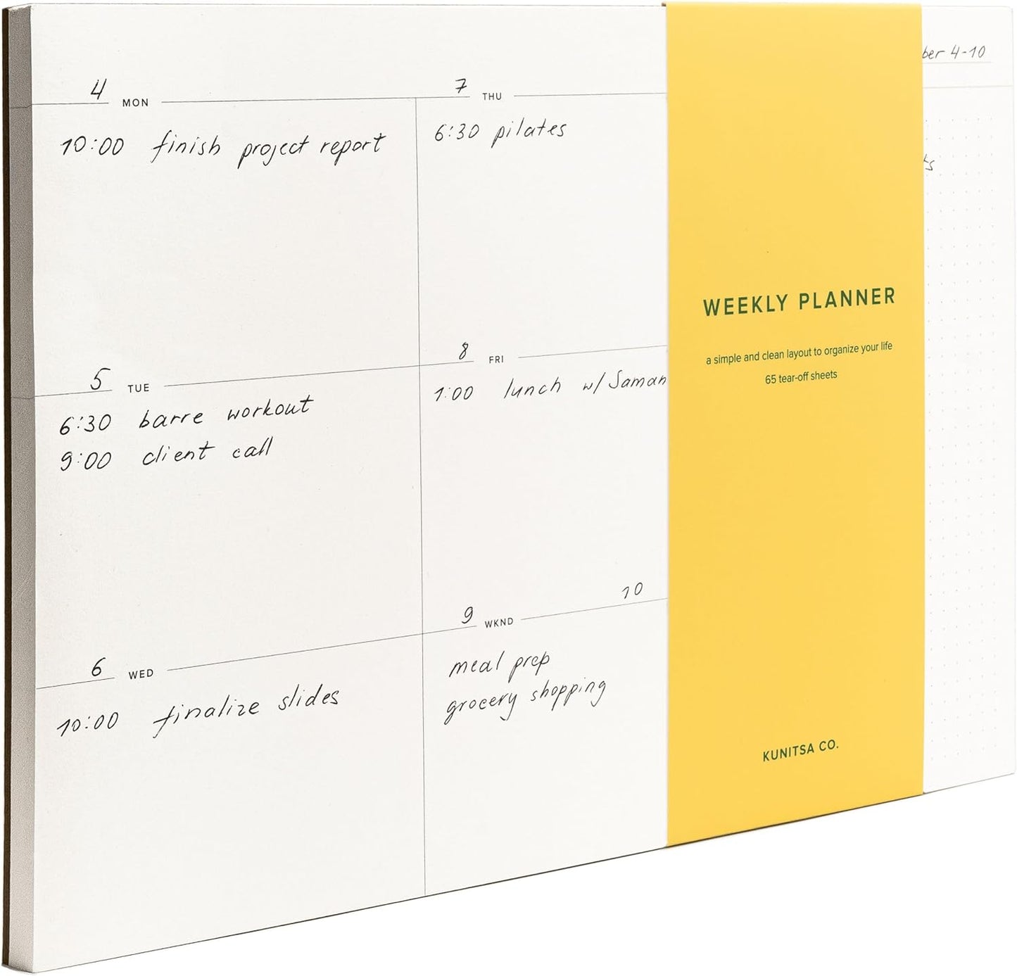 Daily and Weekly To-Do List Notepad â Desk Pad for Work and Study, Minimal, 11.7x8.3 Inches