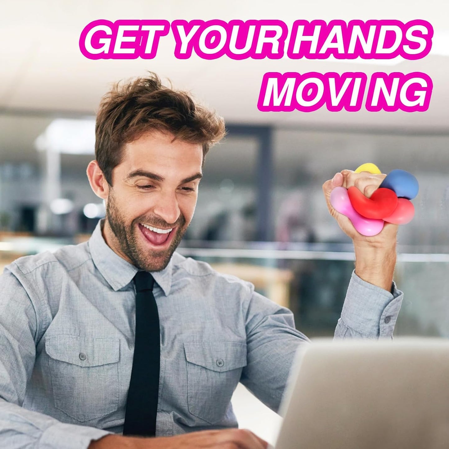 24 Pack Slow Rising Stress Cube , Dough Stress Balls Soft Fidget Squishy Toys for Anxiety Relief, Pull Stretch Classroom Prize Party Favors Toys for Kids