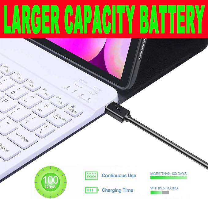 Keyboard Case for Samsung Galaxy Tab 10 FE Plus 13.1inch, S10 FE+ Smart Keyboard Case Magentic Keyboard Cover with S-Pen Holder, Purple