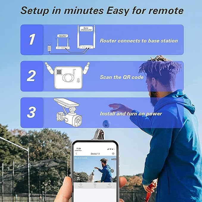 Solar Security Cameras Wireless Outdoor,Home Security Camera System with Motion detection,2.4G WiFi Outdoor Camera Wireless,Solar-Powered 4MP 4 Cam-Kit,2K Night Vision,2-Way Audio,No Subscription,IP66