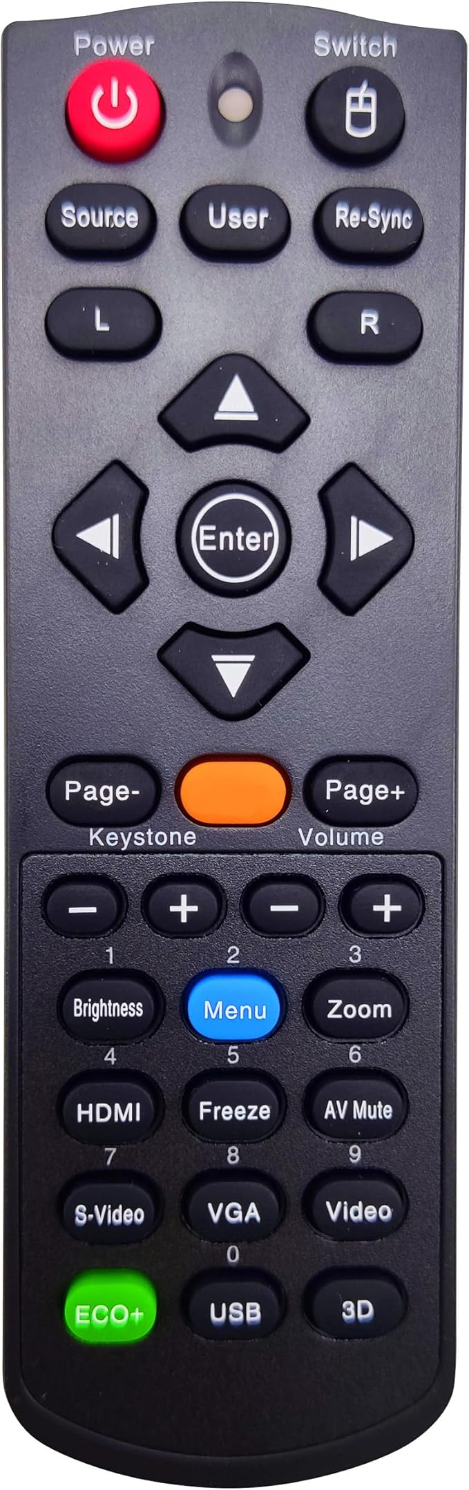 BR-5043N Projector Remote Control for Optoma DS328 DS330 DW326e DX326 DX328 DX330 DX5100 EH501 EW420 GT760 GT760A H100 H180X S302 S303 W303 W303ST W501 X301 X302 X303 X305ST X501
