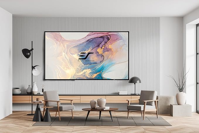 Elite Screens Aeon CineGrey 3D, 120" Fixed Frame CLR/ALR Projector Screen 16:9, Standard Throw Projection, Edge Free Ceiling & Ambient Light Rejecting, Wall-Mounted, for Movie Home Theater, AR120DHD3