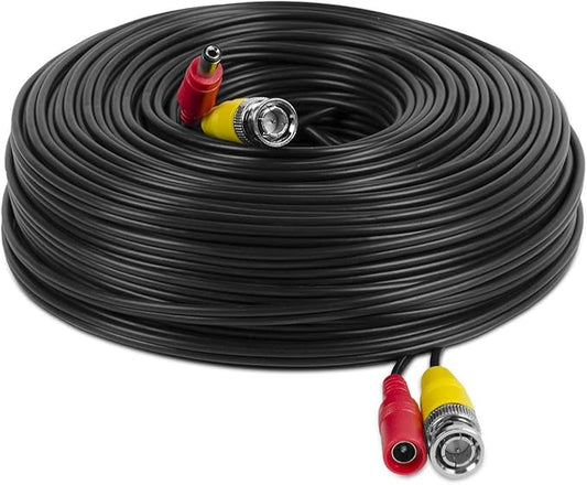 Amcrest 4K Security Camera Cable 150FT BNC, All-in-One Video & Power for HDCVI, HDTVI, Analog, DVR