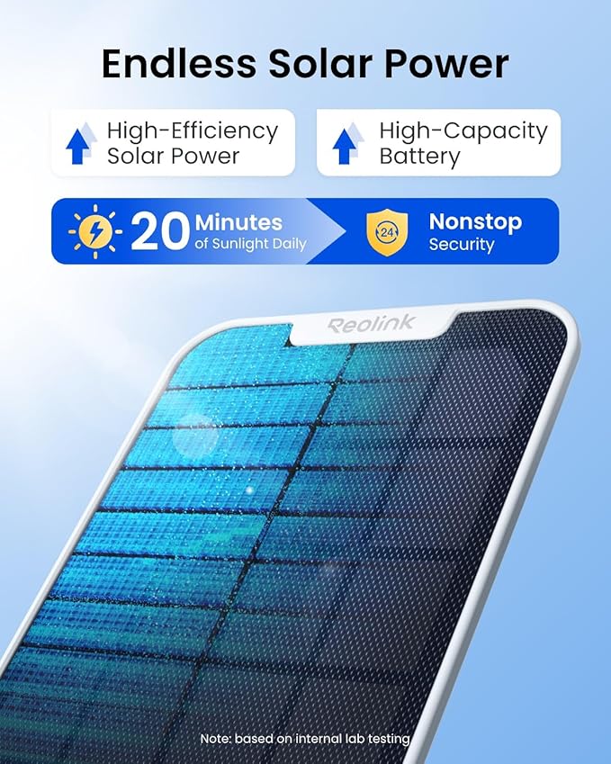 REOLINK First 4K Solar Security Cameras Wireless Outdoor, Argus PT Ultra+Solar Panel, 360° Pan Tilt Auto-Tracking, 8MP Color Night Vision, 2.4/5 GHz Wi-Fi 6, No Subscriptions, Home Hub Compatible