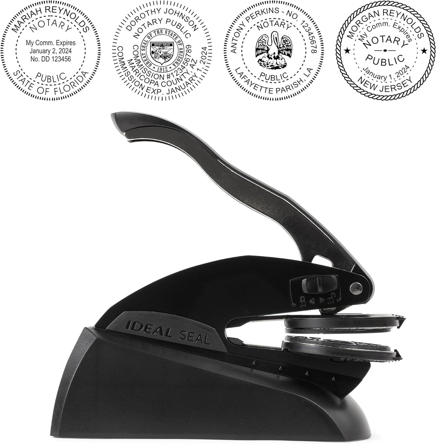 New Jersey Round Notary Embosser | Official State Embosser | Official Seals | Meets State Specifications (New Jersey, Round Embosser)