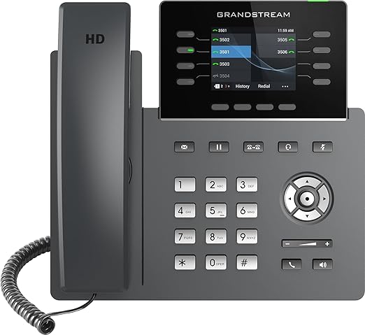 Ooma Provisioned Grandstream GRP2624 Wi-Fi IP Desk Phone. Works only with Ooma Office VoIP Phone Service, Desktop and Mobile app, Video conferencing. Subscription Required. (Renewed)