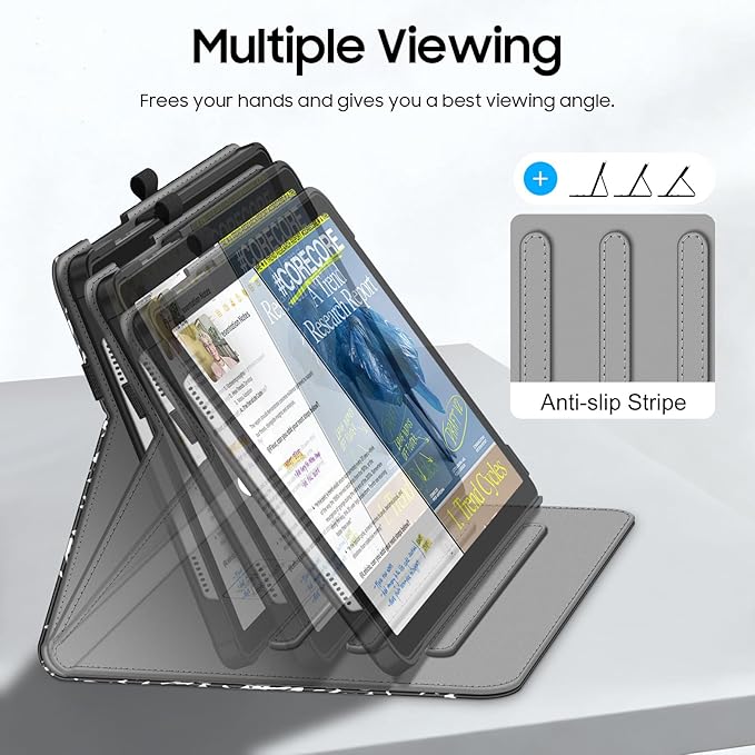 Fintie Case for Samsung Galaxy Tab A9 Plus/A9+ 5G 11 Inch 2023 Model (SM-X210/X216/X218), Multi-Angle Viewing Smart Stand Back Cover with Pocket Auto Wake/Sleep, Composition Book