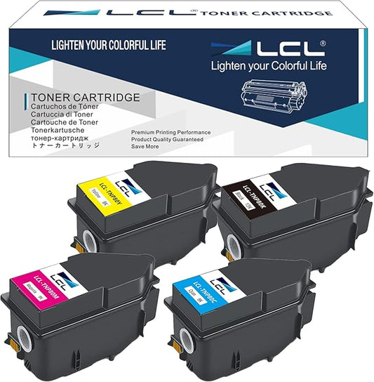 LCL TNP80 TNP81 Toner Cartridge Extra High-Yield Replacement for Konica Minolta TNP-80 TNP-81 for bizhub C3300i C3301i C3320i C3321i C4000i C4001i Printer (Black Cyan Magenta Yellow)